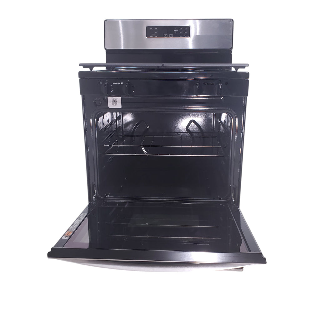 Pictures of Whirlpool Stainless 5.1 Cu. Ft. Freestanding Gas Range with Broiler Drawer and Two Speed Heat Burners - Scratch & Dent - Minor - Neu Appliance Outlet - Discount Appliance Outlet in Austin, Tx