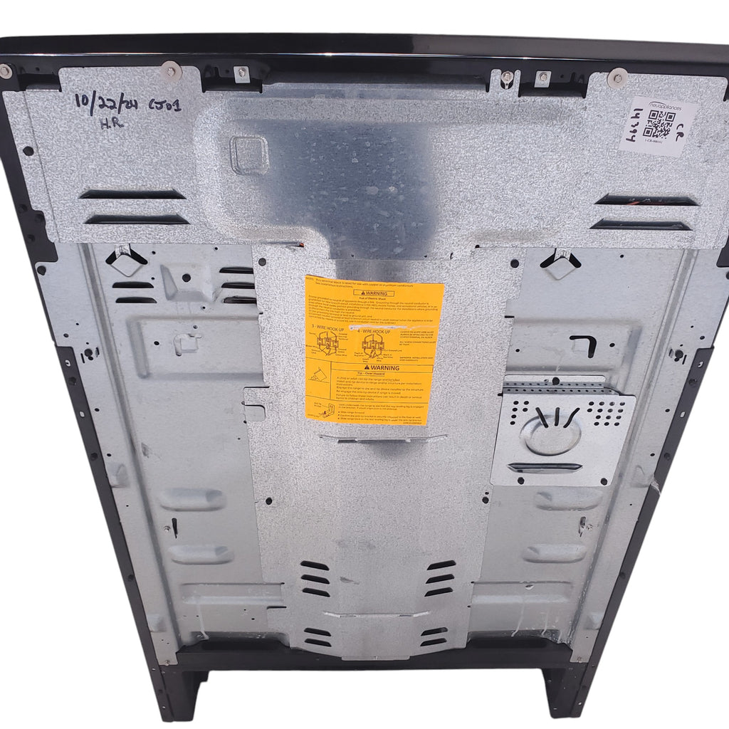 Pictures of GE Stainless Steel & Black Free-Standing Electric Range with 8" Power Boil Element - Certified Refurbished - Neu Appliance Outlet - Discount Appliance Outlet in Austin, Tx