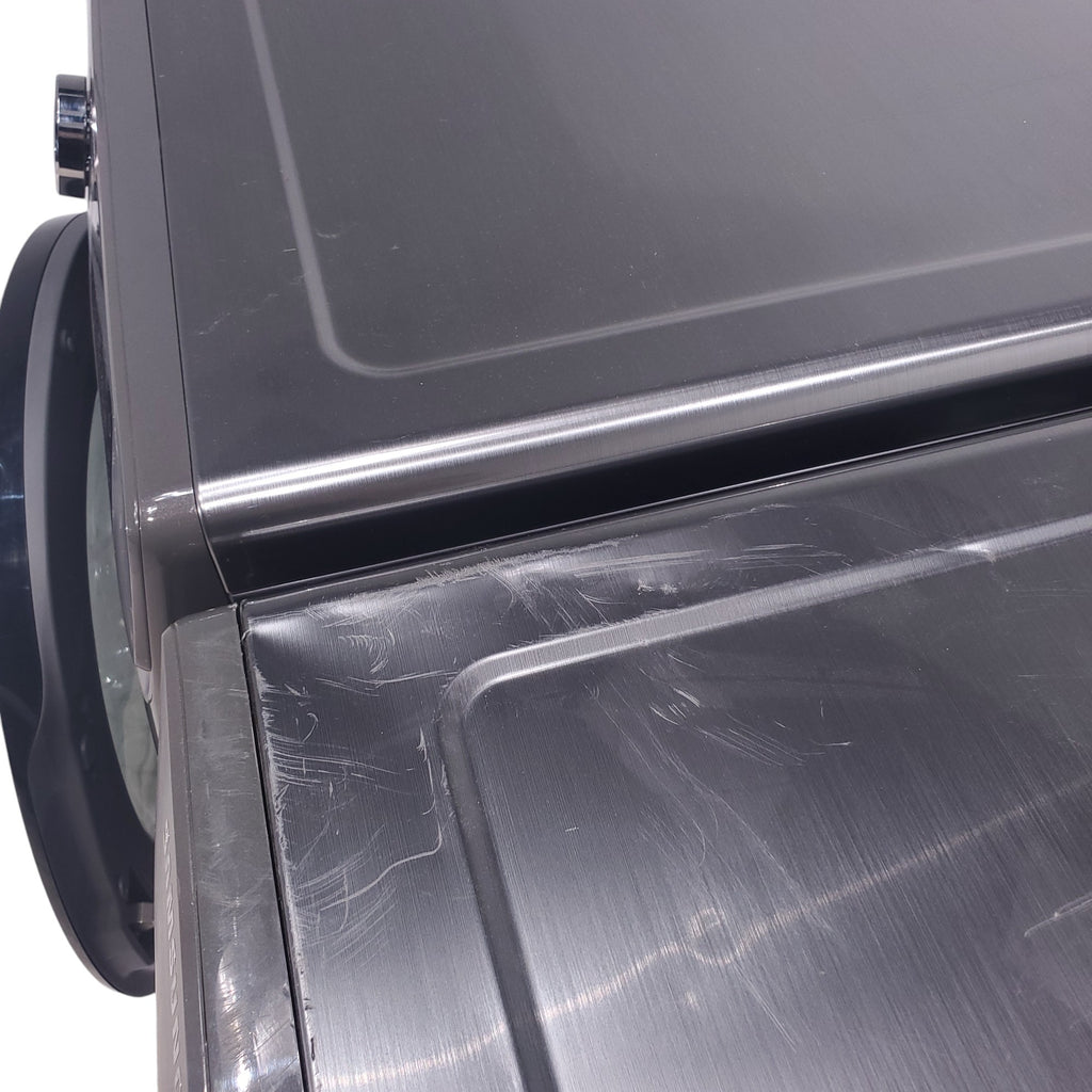 Pictures of Platinum ENERGY STAR Samsung 4.5 cu. ft. Front Load Washer with WiFi Connectivity and Platinum Samsung 7.5 cu. ft. Front Load Electric Dryer with Steam - Scratch and Dent - Minor - Neu Appliance Outlet - Discount Appliance Outlet in Austin, Tx