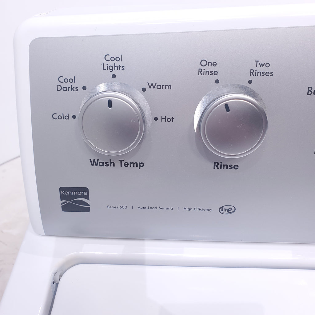 Pictures of Kenmore White 4.3 cu. Ft Top Load Washer w/Triple Action Impeller with StainBoost Feature - Certified Refurbished - Neu Appliance Outlet - Discount Appliance Outlet in Austin, Tx