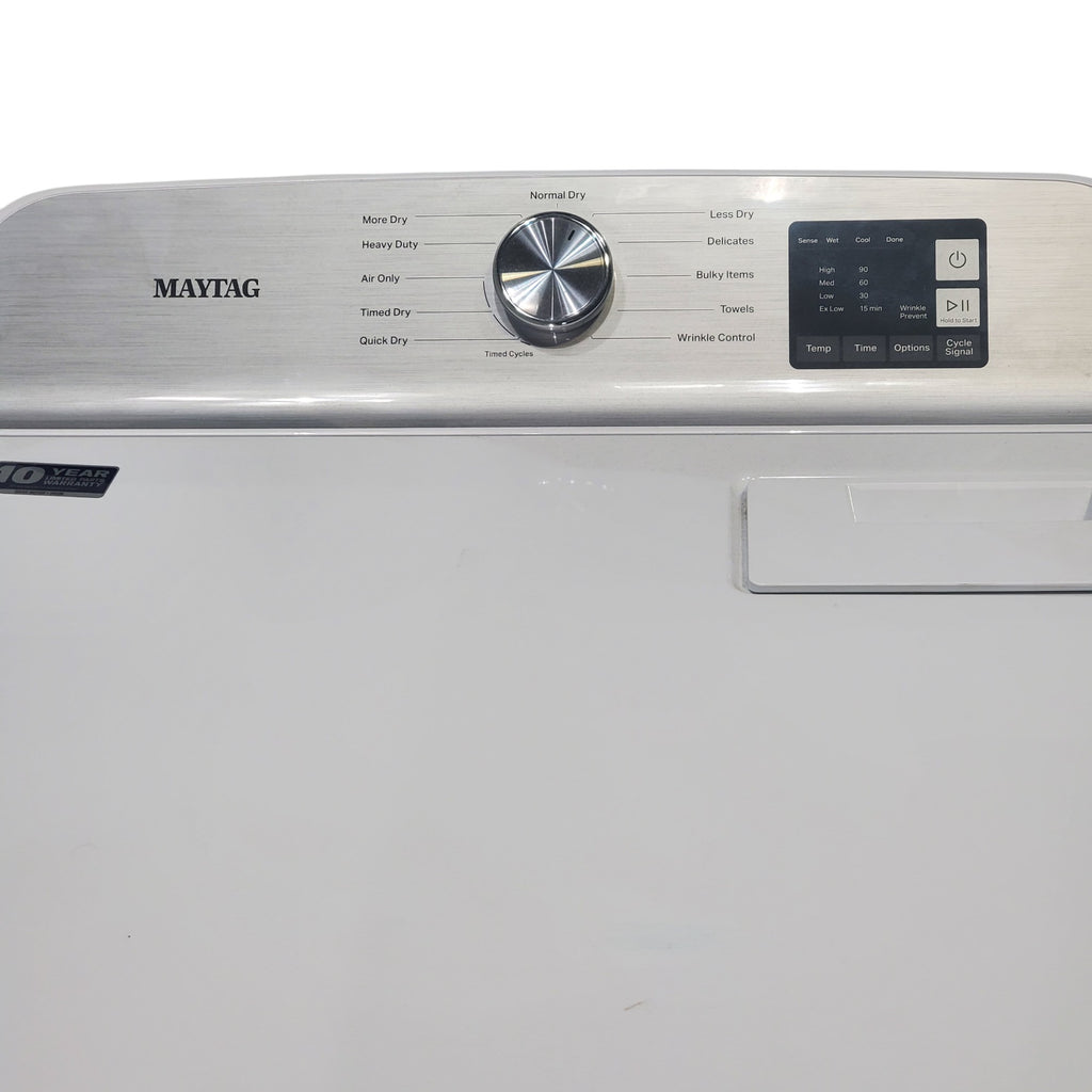 Pictures of Maytag 7.0 cu ft Electric Dryer with Moisture Sensing and Quick Dry cycle - Scratch & Dent - Minor - Neu Appliance Outlet - Discount Appliance Outlet in Austin, Tx