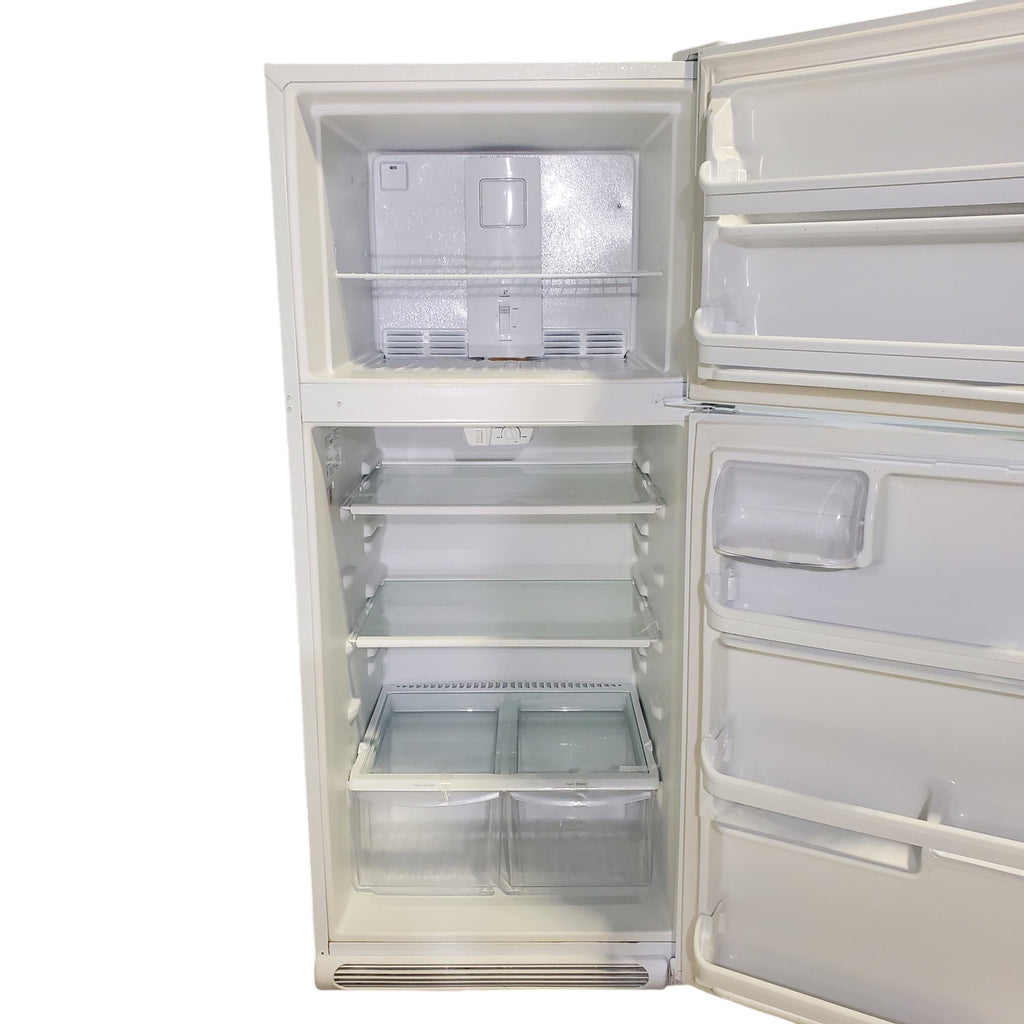 Pictures of 30 in. Wide White Frigidaire 20.4 cu. ft. Top Freezer Refrigerator with Reversible Doors - Certified Refurbished - Neu Appliance Outlet - Discount Appliance Outlet in Austin, Tx