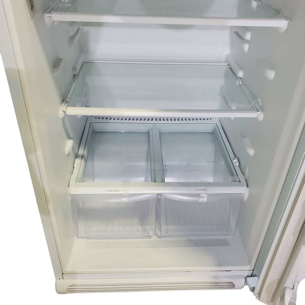 Pictures of 30 in. Wide White Frigidaire 20.4 cu. ft. Top Freezer Refrigerator with Reversible Doors - Certified Refurbished - Neu Appliance Outlet - Discount Appliance Outlet in Austin, Tx