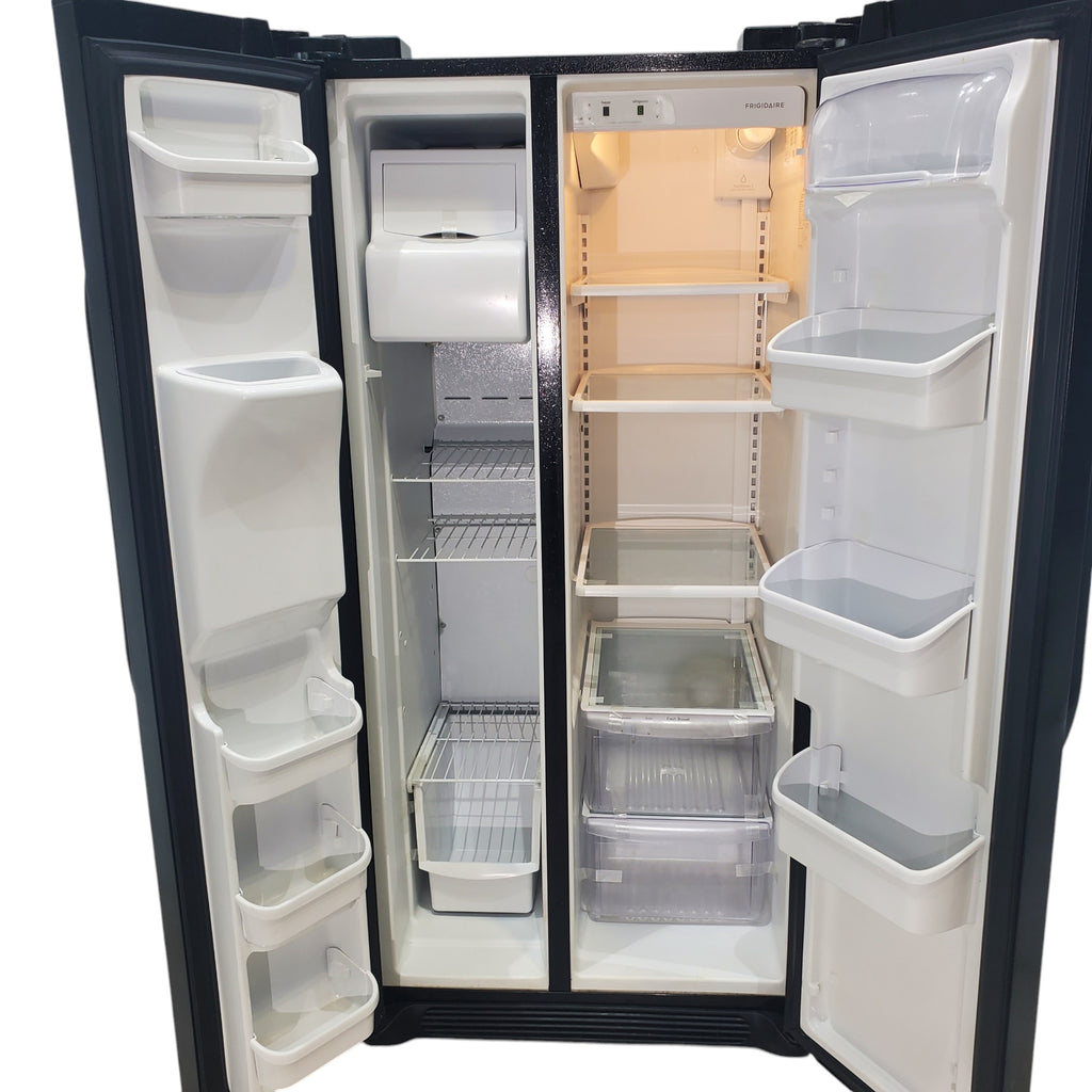 Pictures of 33" Wide Frigidaire Side by Side 22.1 cu ft Refrigerator with Spill Safe Glass Shelves and Pure Source Water Filter - Certified Refurbished - Neu Appliance Outlet - Discount Appliance Outlet in Austin, Tx