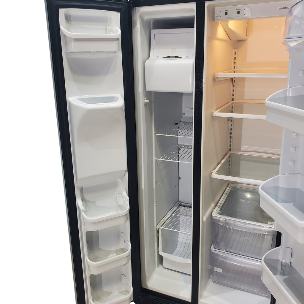 Pictures of 33" Wide Frigidaire Side by Side 22.1 cu ft Refrigerator with Spill Safe Glass Shelves and Pure Source Water Filter - Certified Refurbished - Neu Appliance Outlet - Discount Appliance Outlet in Austin, Tx