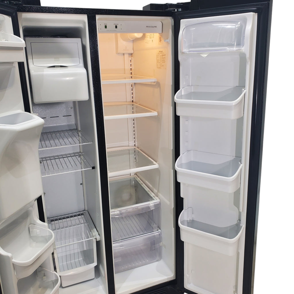 Pictures of 33" Wide Frigidaire Side by Side 22.1 cu ft Refrigerator with Spill Safe Glass Shelves and Pure Source Water Filter - Certified Refurbished - Neu Appliance Outlet - Discount Appliance Outlet in Austin, Tx