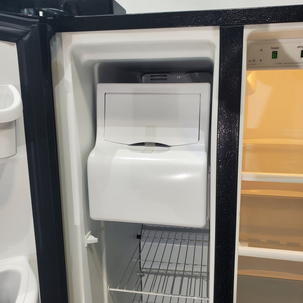 Pictures of 33" Wide Frigidaire Side by Side 22.1 cu ft Refrigerator with Spill Safe Glass Shelves and Pure Source Water Filter - Certified Refurbished - Neu Appliance Outlet - Discount Appliance Outlet in Austin, Tx
