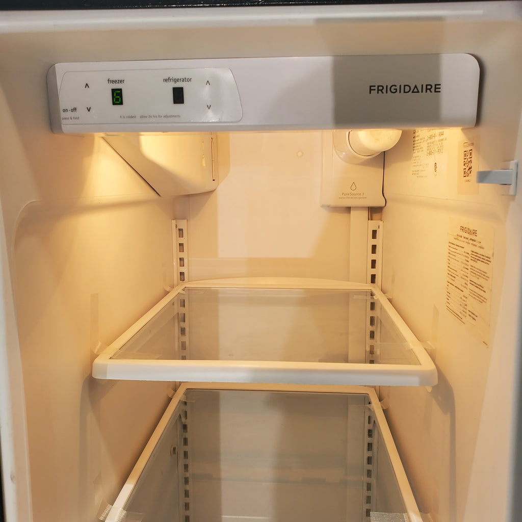 Pictures of 33" Wide Frigidaire Side by Side 22.1 cu ft Refrigerator with Spill Safe Glass Shelves and Pure Source Water Filter - Certified Refurbished - Neu Appliance Outlet - Discount Appliance Outlet in Austin, Tx