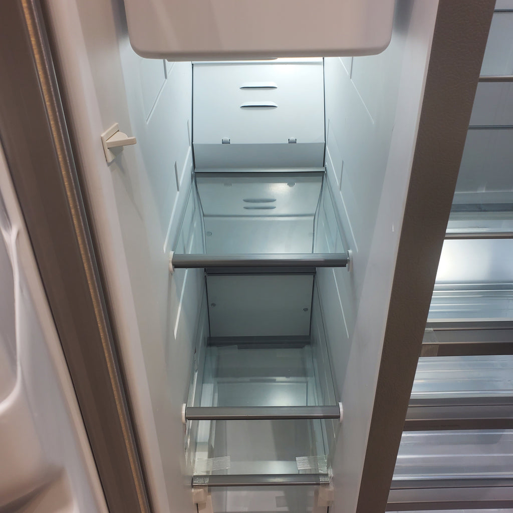 Pictures of 33 in. Wide Fingerprint-Resistant Stainless Steel Whirlpool 21.4 cu. ft. Side by Side Refrigerator with In Door Ice and Water Dispenser - Scratch & Dent - Moderate - Neu Appliance Outlet - Discount Appliance Outlet in Austin, Tx