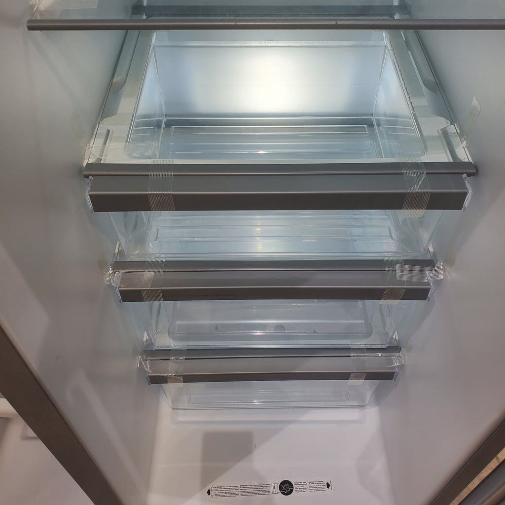 Pictures of 33 in. Wide Fingerprint-Resistant Stainless Steel Whirlpool 21.4 cu. ft. Side by Side Refrigerator with In Door Ice and Water Dispenser - Scratch & Dent - Moderate - Neu Appliance Outlet - Discount Appliance Outlet in Austin, Tx