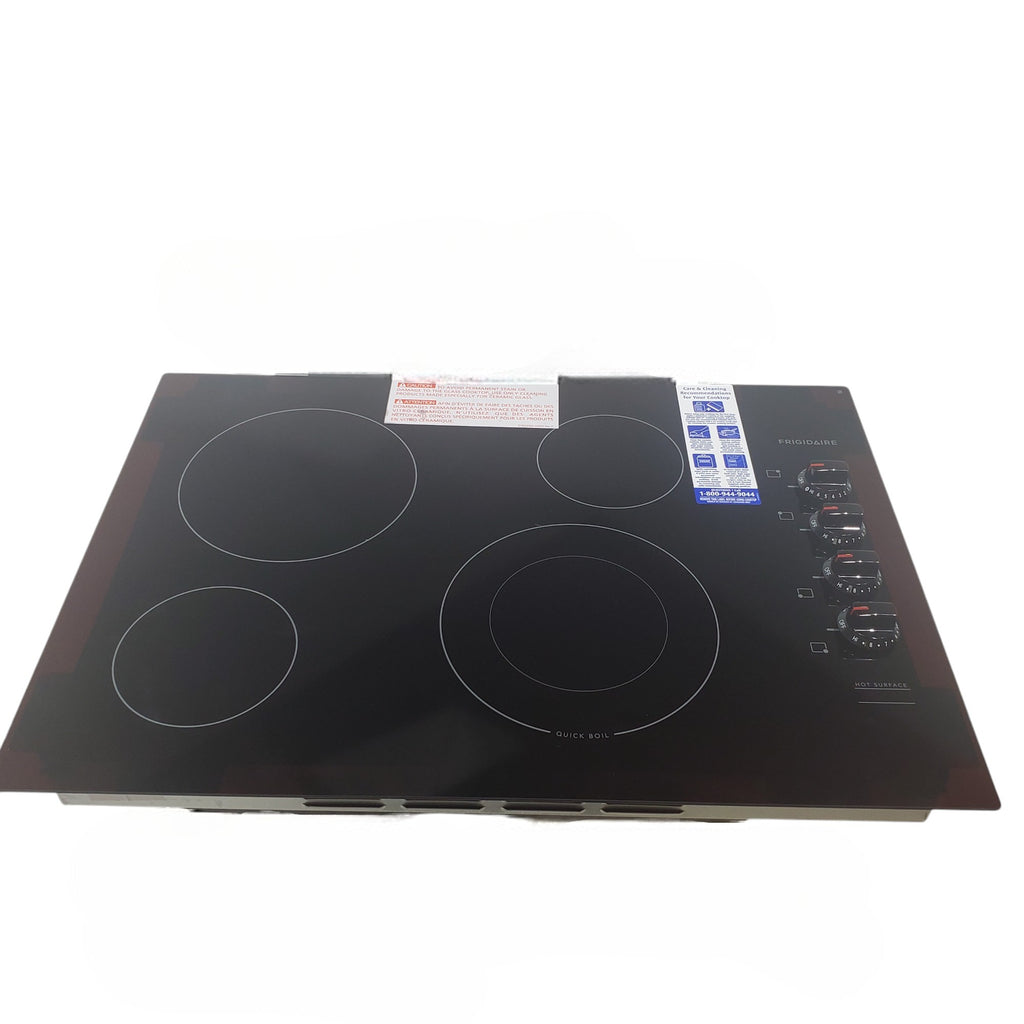 Pictures of Frigidaire Black Drop-in 30" Electric Cooktop with Quick Boil Element an SpaceWise Expandable Element - Open Box - Neu Appliance Outlet - Discount Appliance Outlet in Austin, Tx
