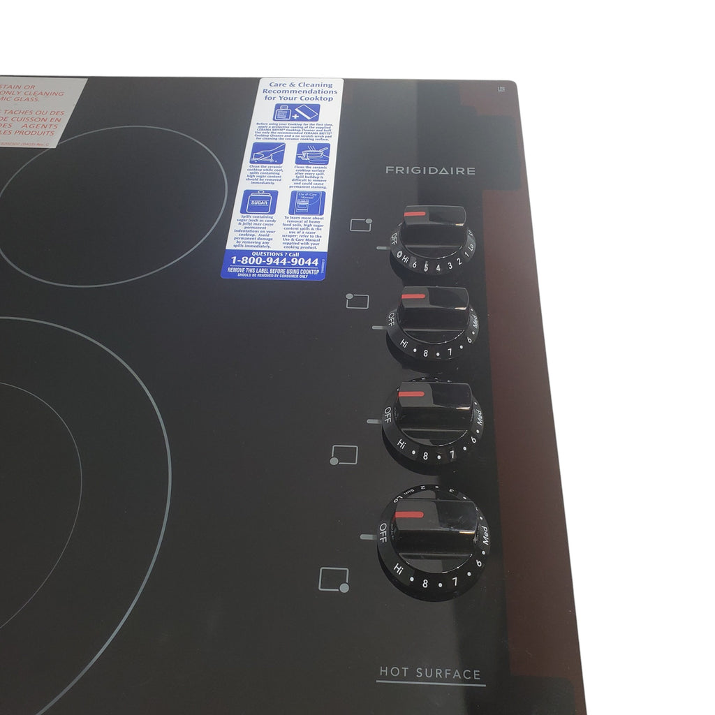 Pictures of Frigidaire Black Drop-in 30" Electric Cooktop with Quick Boil Element an SpaceWise Expandable Element - Open Box - Neu Appliance Outlet - Discount Appliance Outlet in Austin, Tx