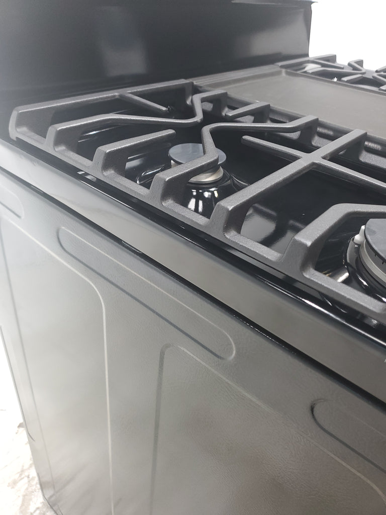 Pictures of Stainless Steel GE 5.0 cu. ft. Freestanding 5 Burner Gas Range with Cast-Iron Grates - Scratch & Dent - Minor - Neu Appliance Outlet - Discount Appliance Outlet in Austin, Tx