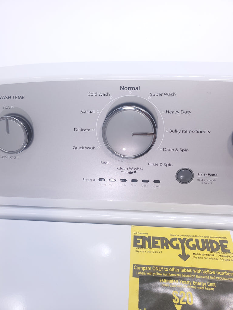 Pictures of HE - High Efficiency Whirlpool 3.5 cu. ft. Top Load Washing Machine with Deep Water Wash- Open Box - Neu Appliance Outlet - Discount Appliance Outlet in Austin, Tx