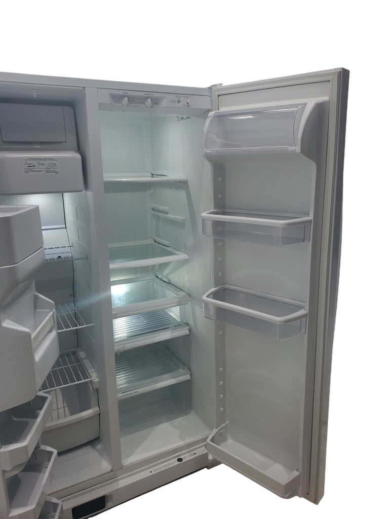 Pictures of White Whirlpool 36" Side By Side 25 cu ft Refrigerator with Ice and Water Dispenser - Certified Refurbished - Neu Appliance Outlet - Discount Appliance Outlet in Austin, Tx