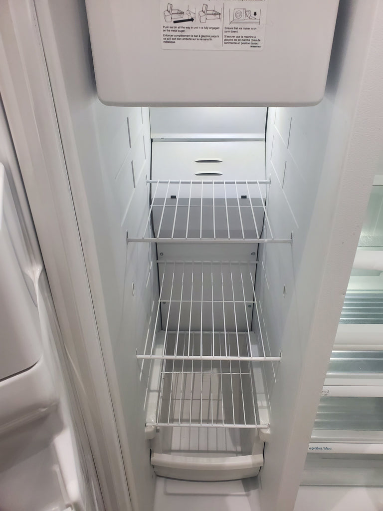 Pictures of White Whirlpool 36" Side By Side 25 cu ft Refrigerator with Ice and Water Dispenser - Certified Refurbished - Neu Appliance Outlet - Discount Appliance Outlet in Austin, Tx