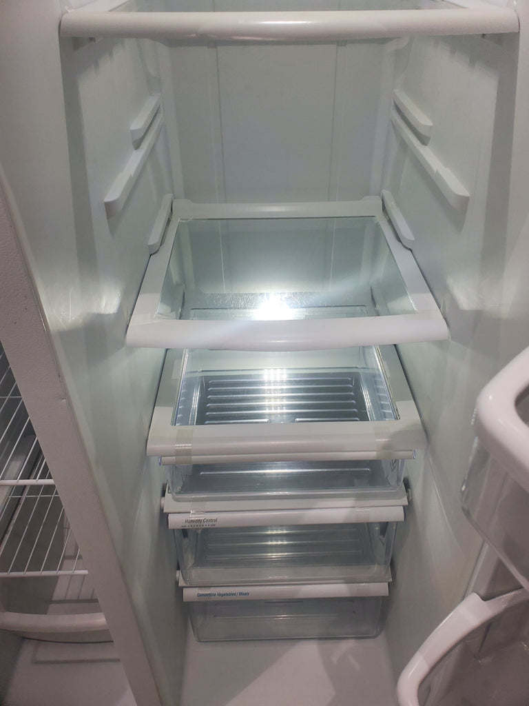 Pictures of White Whirlpool 36" Side By Side 25 cu ft Refrigerator with Ice and Water Dispenser - Certified Refurbished - Neu Appliance Outlet - Discount Appliance Outlet in Austin, Tx