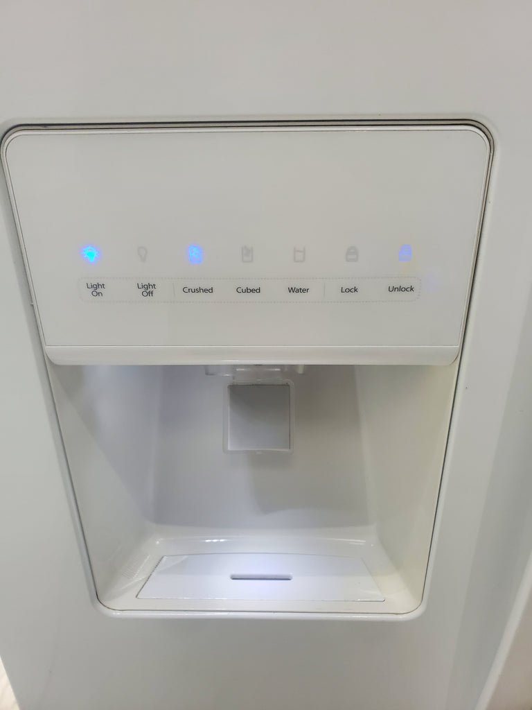 Pictures of White Whirlpool 36" Side By Side 25 cu ft Refrigerator with Ice and Water Dispenser - Certified Refurbished - Neu Appliance Outlet - Discount Appliance Outlet in Austin, Tx