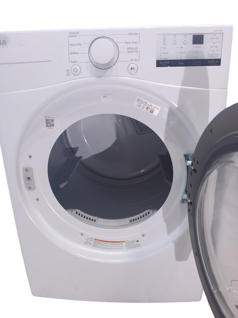 Pictures of ENERGY STAR LG 4.5 cu. ft. Front Load Washing Machine with Steam and ENERGY STAR LG 7.4 cu. ft. Electric Vented Dryer with Sensor Dry and SmartThinQ Technology - Scratch & Dent - Minor - Neu Appliance Outlet - Discount Appliance Outlet in Austin, Tx