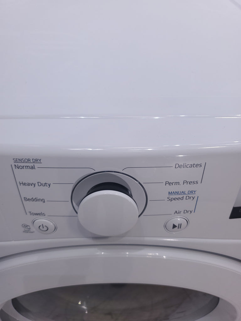 Pictures of ENERGY STAR LG 4.5 cu. ft. Front Load Washing Machine with Steam and ENERGY STAR LG 7.4 cu. ft. Electric Vented Dryer with Sensor Dry and SmartThinQ Technology - Scratch & Dent - Minor - Neu Appliance Outlet - Discount Appliance Outlet in Austin, Tx