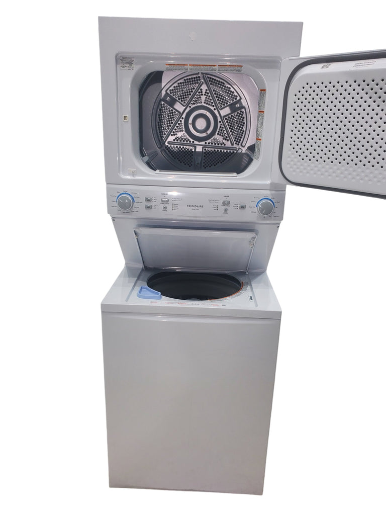 Pictures of Frigidaire Stacked Laundry Center with 3.9 cu ft Capacity Washer and 5.6 cu ft Electric Dryer with Maxfill Option- Scratch & Dent - Moderate - Neu Appliance Outlet - Discount Appliance Outlet in Austin, Tx