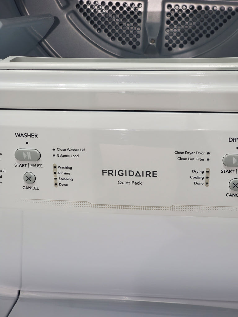 Pictures of Frigidaire Stacked Laundry Center with 3.9 cu ft Capacity Washer and 5.6 cu ft Electric Dryer with Maxfill Option- Scratch & Dent - Moderate - Neu Appliance Outlet - Discount Appliance Outlet in Austin, Tx