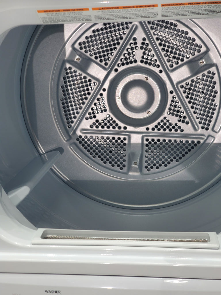 Pictures of Frigidaire Stacked Laundry Center with 3.9 cu ft Capacity Washer and 5.6 cu ft Electric Dryer with Maxfill Option- Scratch & Dent - Moderate - Neu Appliance Outlet - Discount Appliance Outlet in Austin, Tx