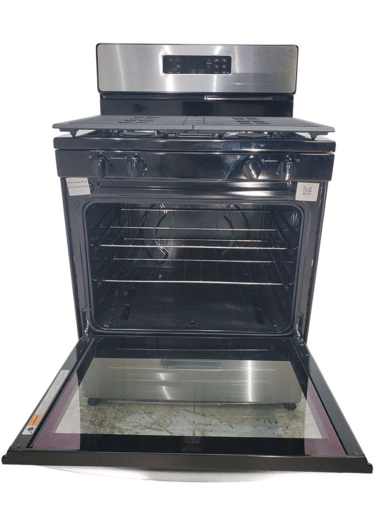 Pictures of Whirlpool Stainless 5.1 Cu. Ft. Freestanding Gas Range with Broiler Drawer and Two Speed Heat Burners - Scratch & Dent - Minor - Neu Appliance Outlet - Discount Appliance Outlet in Austin, Tx