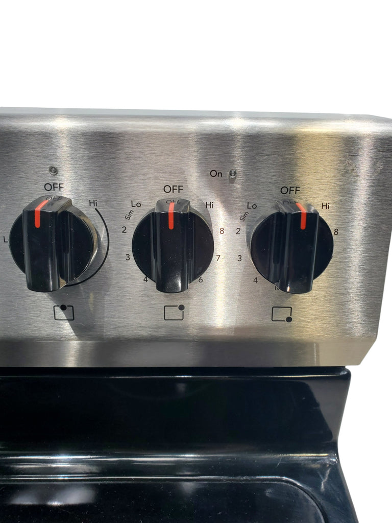 Pictures of Fingerprint Resistant Stainless Steel Frigidaire 30-in Glass Top 5 Elements 5.4-cu ft Steam Cleaning Freestanding Electric Range  - Certified Refurbished - Neu Appliance Outlet - Discount Appliance Outlet in Austin, Tx