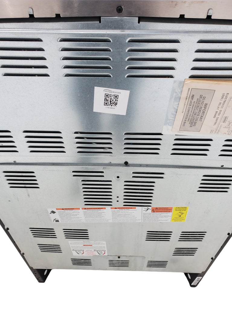 Pictures of Fingerprint Resistant Stainless Steel Frigidaire 30-in Glass Top 5 Elements 5.4-cu ft Steam Cleaning Freestanding Electric Range  - Certified Refurbished - Neu Appliance Outlet - Discount Appliance Outlet in Austin, Tx