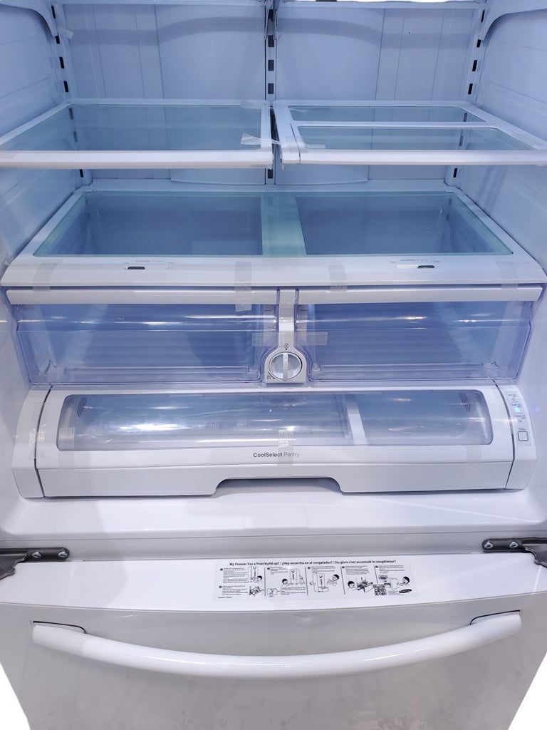 Pictures of White ENERGY STAR Samsung 25.5 cu. ft. 3 Door French Door Refrigerator with Twin Cooling Plus - Certified Refurbished - Neu Appliance Outlet - Discount Appliance Outlet in Austin, Tx