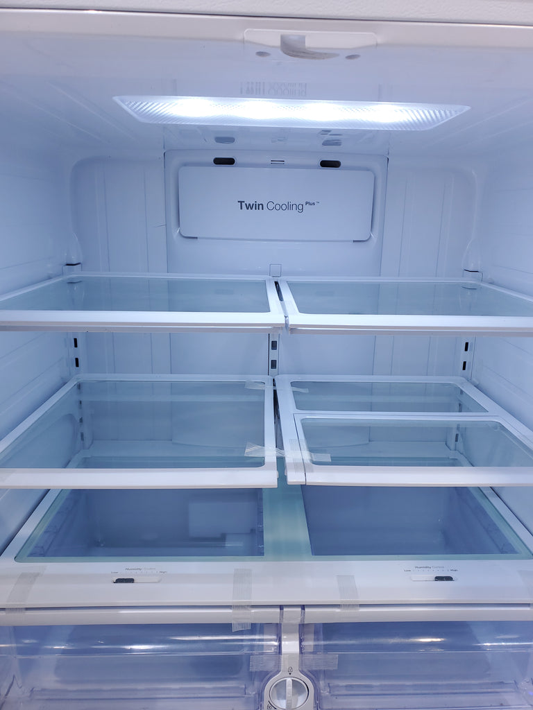 Pictures of White ENERGY STAR Samsung 25.5 cu. ft. 3 Door French Door Refrigerator with Twin Cooling Plus - Certified Refurbished - Neu Appliance Outlet - Discount Appliance Outlet in Austin, Tx