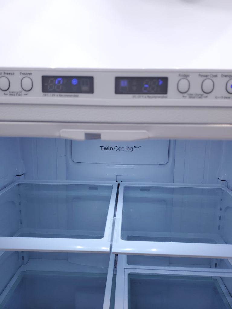 Pictures of White ENERGY STAR Samsung 25.5 cu. ft. 3 Door French Door Refrigerator with Twin Cooling Plus - Certified Refurbished - Neu Appliance Outlet - Discount Appliance Outlet in Austin, Tx