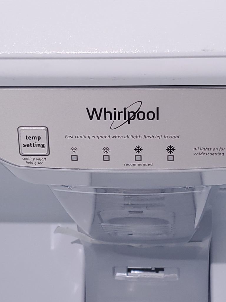 Pictures of 33" Wide Whirlpool Top Freezer 20.5 cu ft Refrigerator with Ice Maker and Frameless Glass Shelves and Flexi-Slide Bin - Scratch & Dent - Minor - Neu Appliance Outlet - Discount Appliance Outlet in Austin, Tx