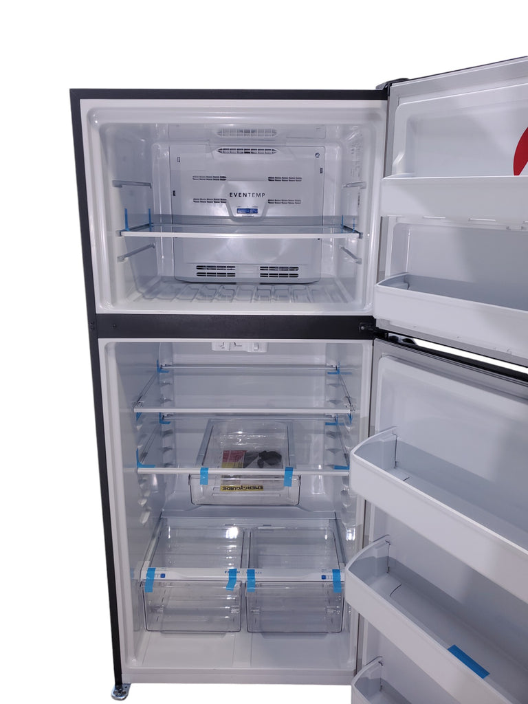 Pictures of 30" Wide Easy Care Stainless Steel Frigidaire 18.3 cu. ft. Top Freezer Bottom Refrigerator with EvenTemp Cooling System - Scratch and Dent - Moderate - Neu Appliance Outlet - Discount Appliance Outlet in Austin, Tx