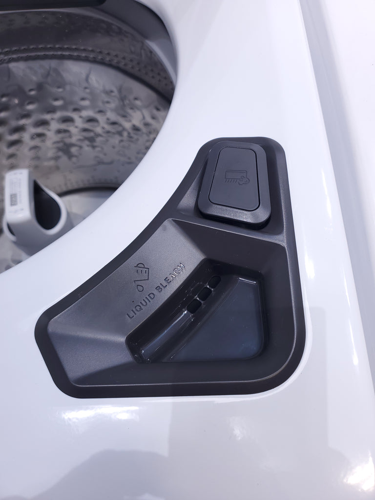 Pictures of ENERGY STAR Whirlpool 5.2 - 5.3 cu. ft. Smart Top Load Washing Machine with 2 in 1 Removable Agitator and Whirlpool 7.4 cu. ft. Electric Dryer with AccuDry Sensor and Wrinkle Shield  - Scratch & Dent - Minor - Neu Appliance Outlet - Discount Appliance Outlet in Austin, Tx