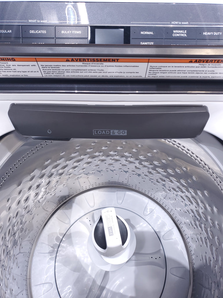 Pictures of ENERGY STAR Whirlpool 5.2 - 5.3 cu. ft. Smart Top Load Washing Machine with 2 in 1 Removable Agitator and Whirlpool 7.4 cu. ft. Electric Dryer with AccuDry Sensor and Wrinkle Shield  - Scratch & Dent - Minor - Neu Appliance Outlet - Discount Appliance Outlet in Austin, Tx