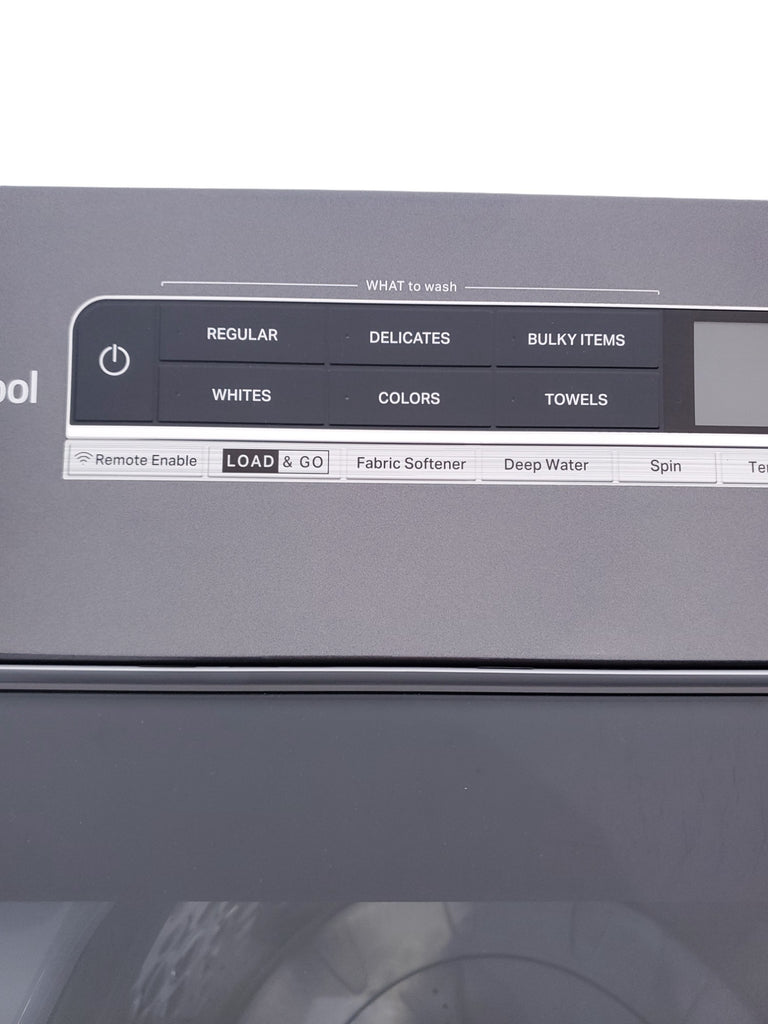 Pictures of ENERGY STAR Whirlpool 5.2 - 5.3 cu. ft. Smart Top Load Washing Machine with 2 in 1 Removable Agitator and Whirlpool 7.4 cu. ft. Electric Dryer with AccuDry Sensor and Wrinkle Shield  - Scratch & Dent - Minor - Neu Appliance Outlet - Discount Appliance Outlet in Austin, Tx