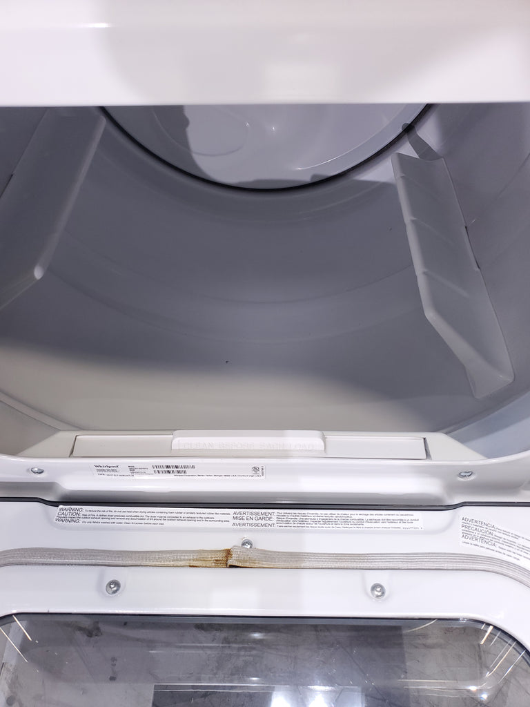 Pictures of ENERGY STAR Whirlpool 5.2 - 5.3 cu. ft. Smart Top Load Washing Machine with 2 in 1 Removable Agitator and Whirlpool 7.4 cu. ft. Electric Dryer with AccuDry Sensor and Wrinkle Shield  - Scratch & Dent - Minor - Neu Appliance Outlet - Discount Appliance Outlet in Austin, Tx