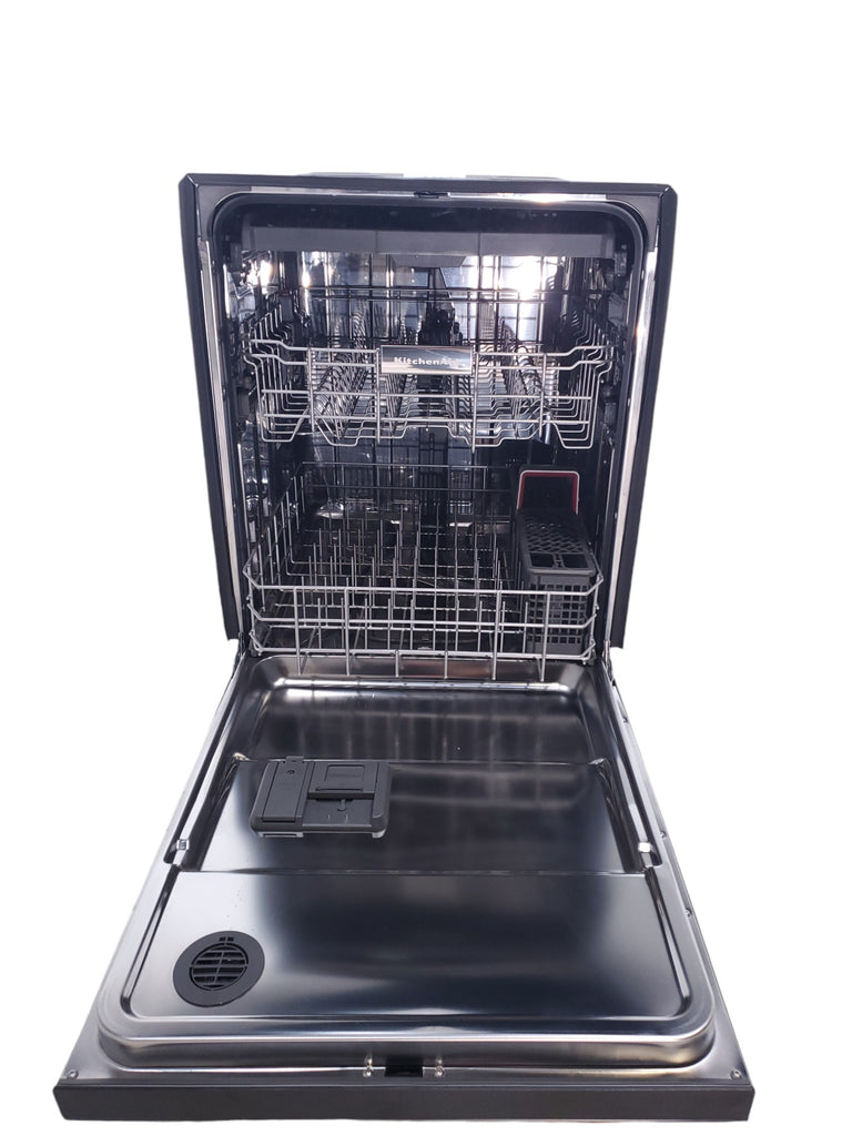 Pictures of 24 in. KitchenAid PrintShield ENERGY STAR Black Stainless Steel with PrintShield™ Finish Built-In Front Control Tall Tub 39 dBA Dishwasher with Stainless Steel Tub - Scratch & Dent - Minor - Neu Appliance Outlet - Discount Appliance Outlet in Austin, Tx