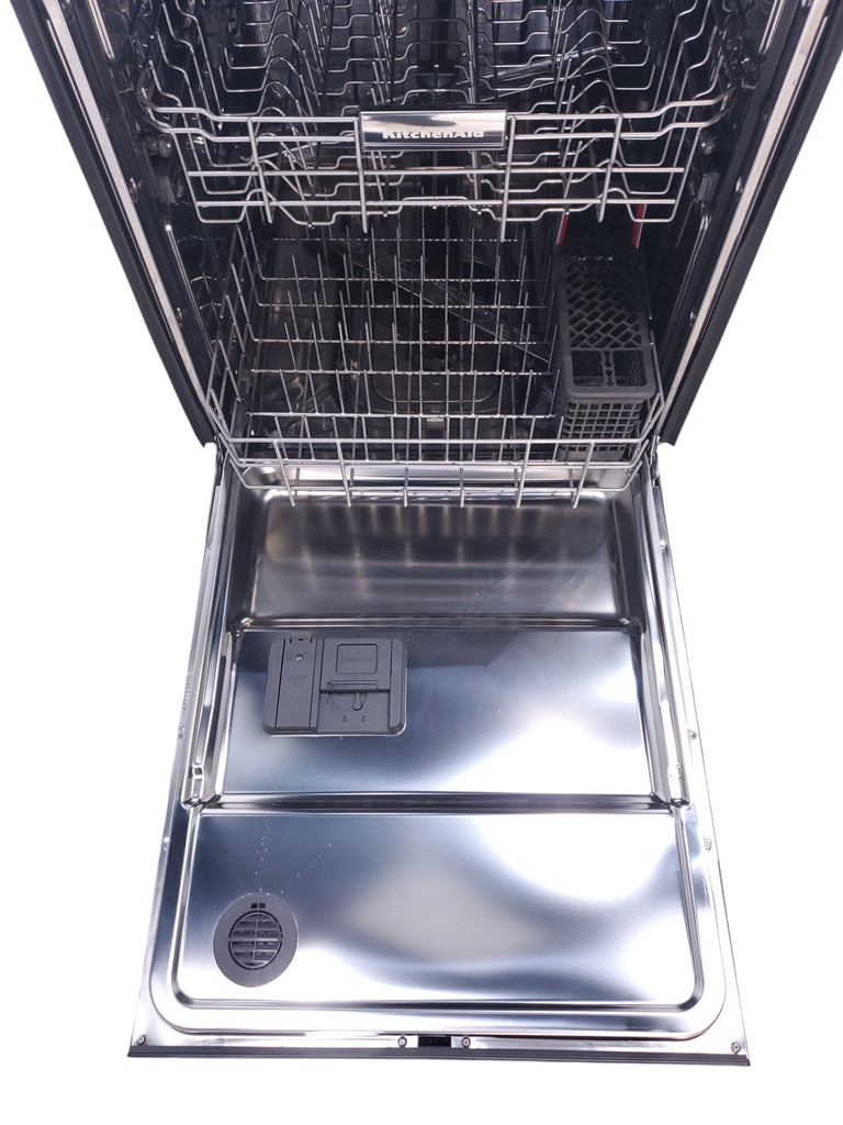 Pictures of 24 in. KitchenAid PrintShield ENERGY STAR Black Stainless Steel with PrintShield™ Finish Built-In Front Control Tall Tub 39 dBA Dishwasher with Stainless Steel Tub - Scratch & Dent - Minor - Neu Appliance Outlet - Discount Appliance Outlet in Austin, Tx