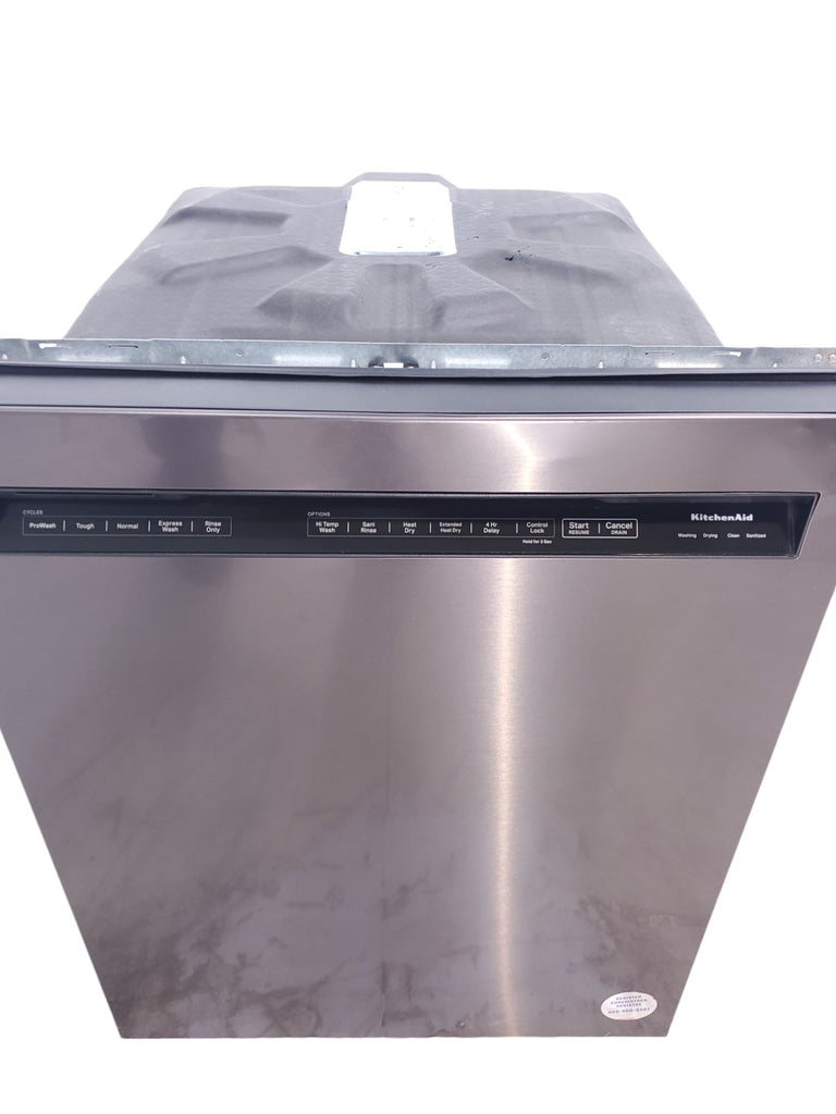 Pictures of 24 in. KitchenAid PrintShield ENERGY STAR Black Stainless Steel with PrintShield™ Finish Built-In Front Control Tall Tub 39 dBA Dishwasher with Stainless Steel Tub - Scratch & Dent - Minor - Neu Appliance Outlet - Discount Appliance Outlet in Austin, Tx