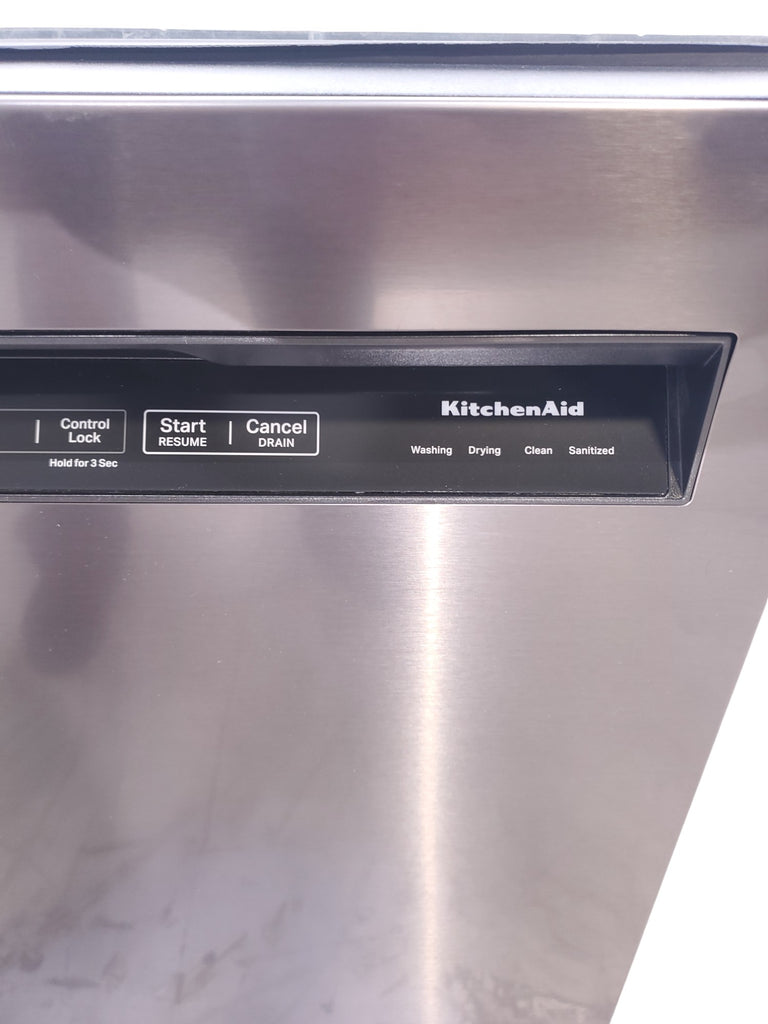 Pictures of 24 in. KitchenAid PrintShield ENERGY STAR Black Stainless Steel with PrintShield™ Finish Built-In Front Control Tall Tub 39 dBA Dishwasher with Stainless Steel Tub - Scratch & Dent - Minor - Neu Appliance Outlet - Discount Appliance Outlet in Austin, Tx