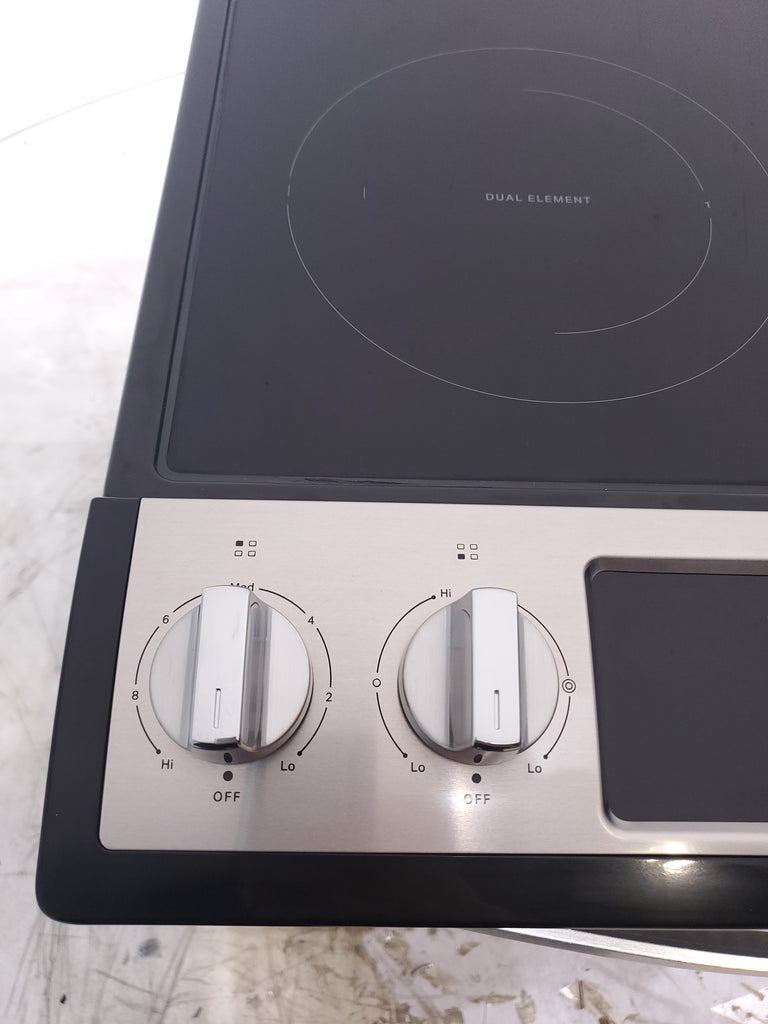 Pictures of Fingerprint Resistant Stainless Steel Whirlpool 30" Glass Top 4 Burners 4.8-cu ft Self-Cleaning Slide-in Electric Range  - Scratch & Dent - Minor - Neu Appliance Outlet - Discount Appliance Outlet in Austin, Tx