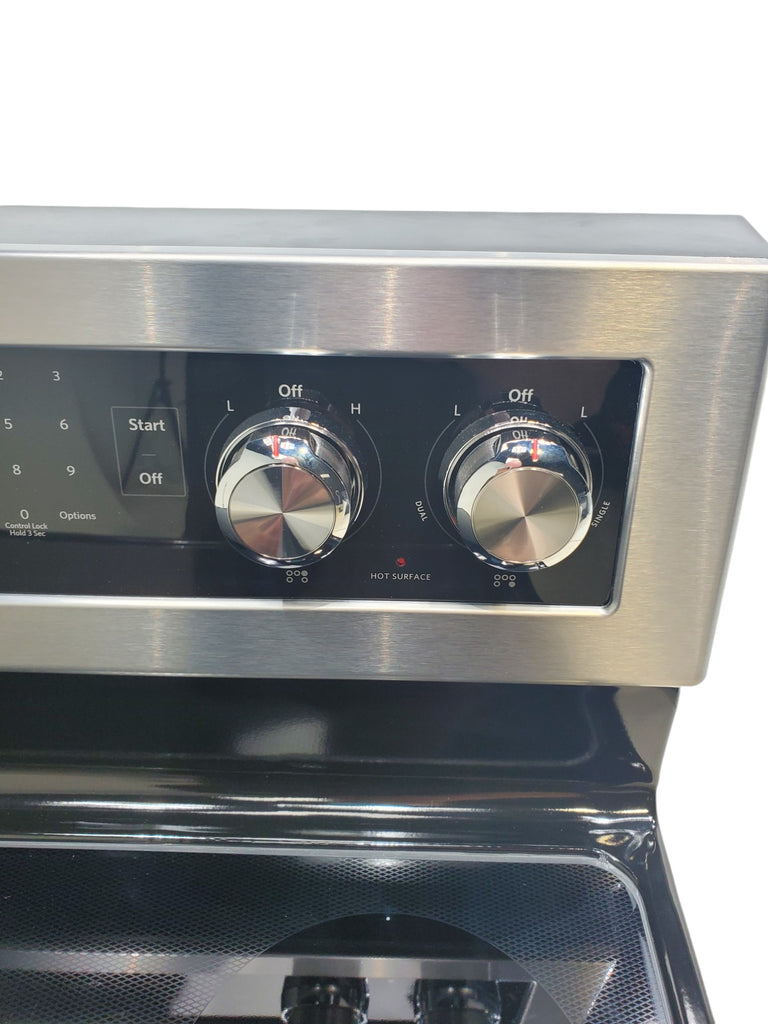 Pictures of KitchenAid 30-Inch 5 Element 6.4 Cu Ft. Capacity Electric Convection Range with PrintShield™ Finish and Even-Heat™ True Convection - Scratch & Dent - Minor - Neu Appliance Outlet - Discount Appliance Outlet in Austin, Tx