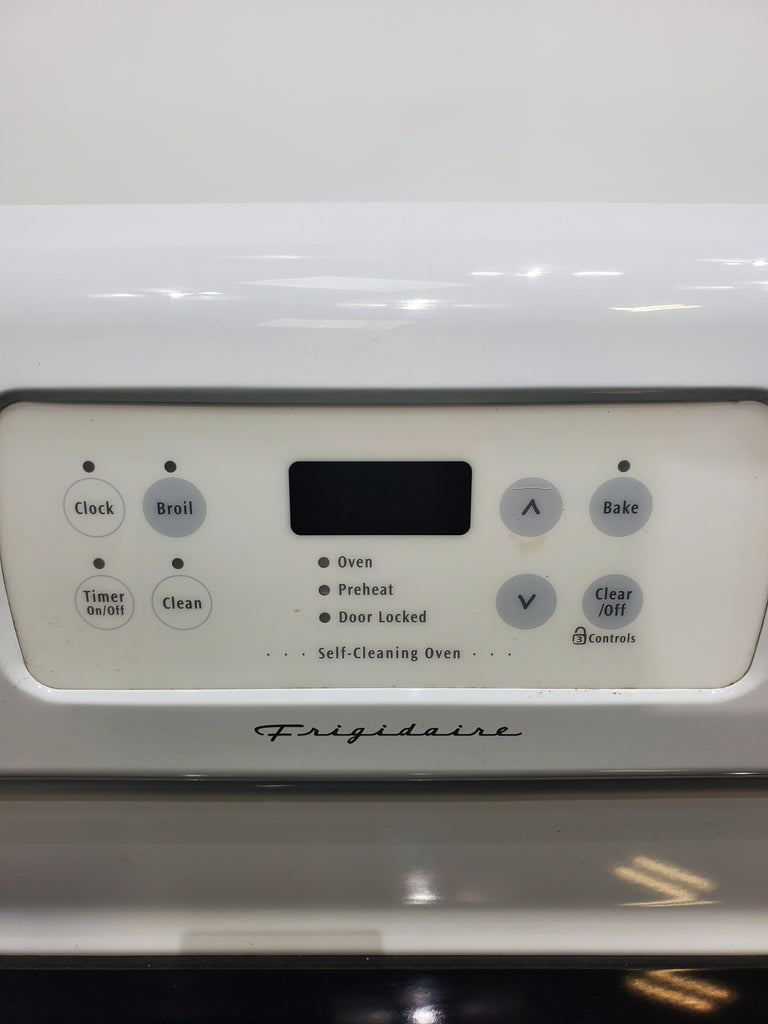 Pictures of White Frigidaire 30" Smooth Glass Top Electric Range with Self Cleaning - Certified Refurbished - Neu Appliance Outlet - Discount Appliance Outlet in Austin, Tx