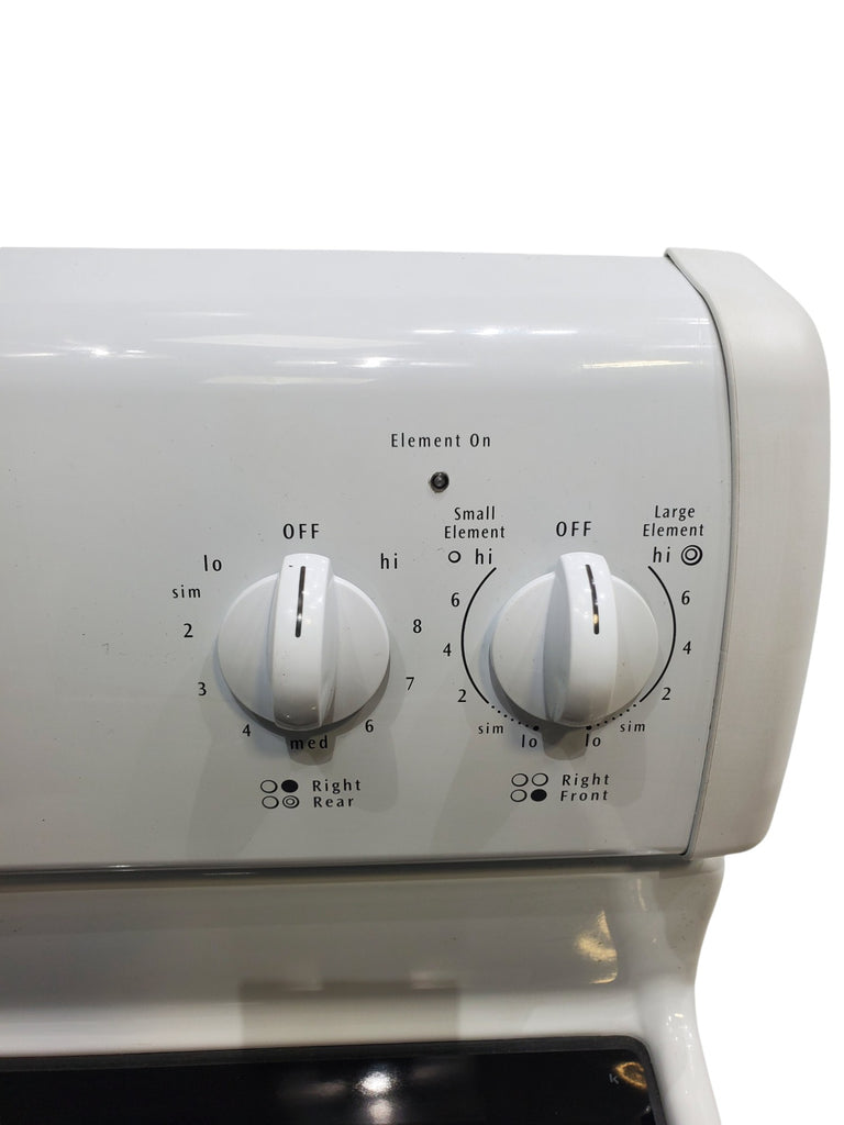 Pictures of White Frigidaire 30" Smooth Glass Top Electric Range with Self Cleaning - Certified Refurbished - Neu Appliance Outlet - Discount Appliance Outlet in Austin, Tx