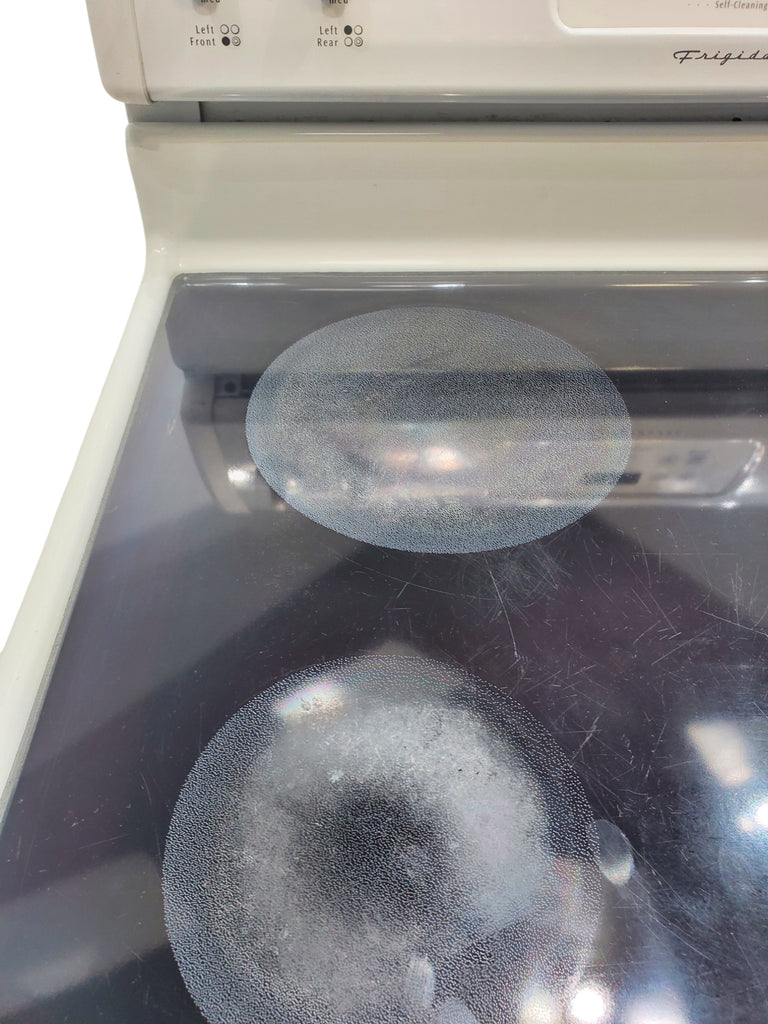 Pictures of White Frigidaire 30" Smooth Glass Top Electric Range with Self Cleaning - Certified Refurbished - Neu Appliance Outlet - Discount Appliance Outlet in Austin, Tx