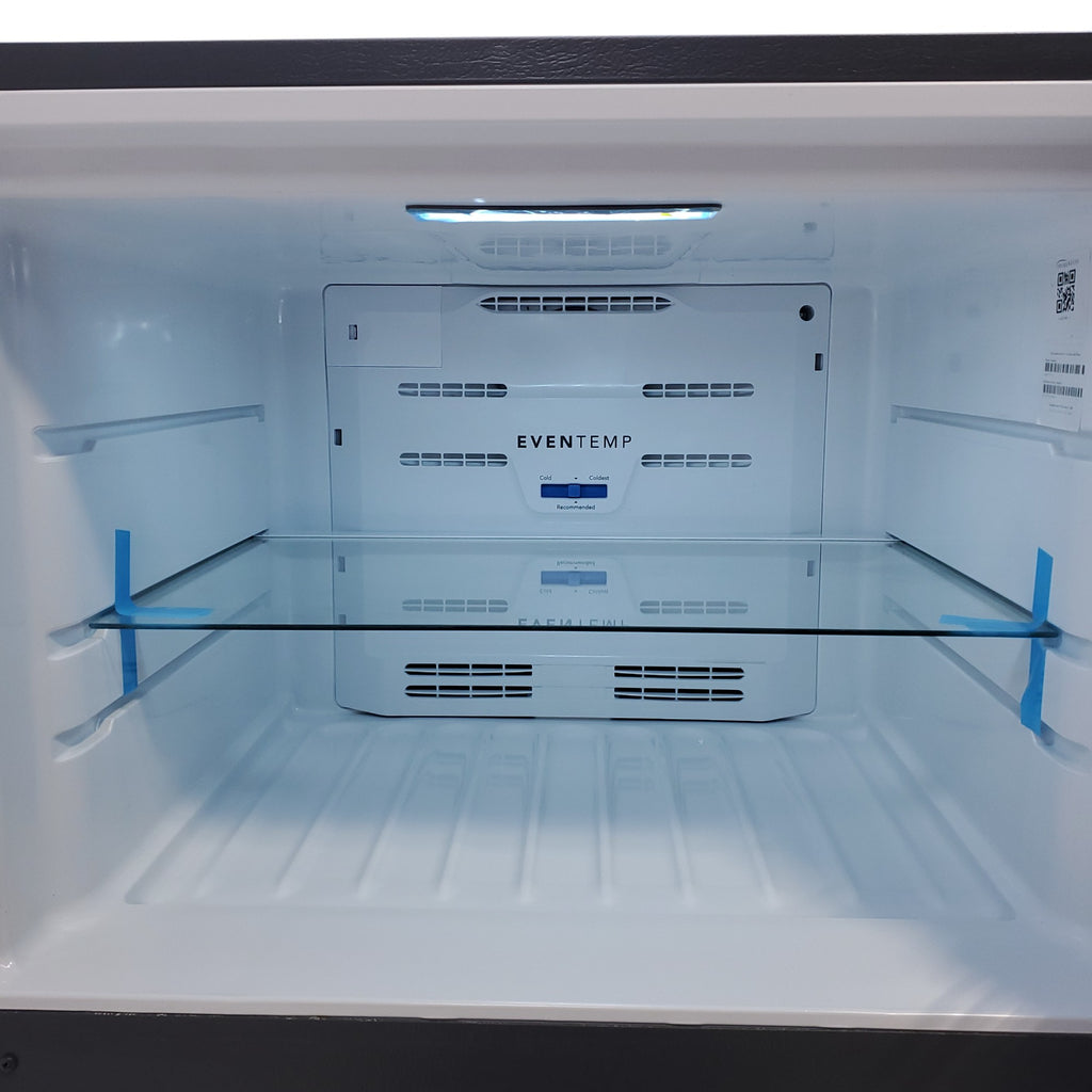 Pictures of 30"  Wide Stainless Steel Frigidaire 18.3 cu. ft. Top Freezer Refrigerator with EvenTemp Cooling System - Scratch & Dent - Moderate - Neu Appliance Outlet - Discount Appliance Outlet in Austin, Tx