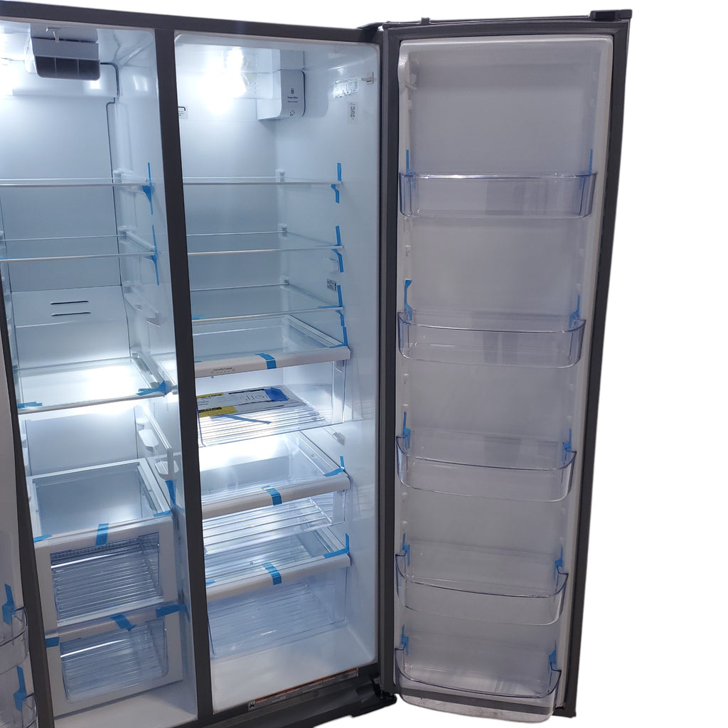 Pictures of Fingerprint-Resistant Stainless Steel Whirlpool 28.49 cu. ft. Side by Side Refrigerator with In Door Ice and Water Dispenser - Scratch & Dent - Minor - Neu Appliance Outlet - Discount Appliance Outlet in Austin, Tx